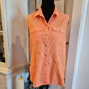 EDDIE BAUER Mountain Moisture Wicking Sleeveless Top Size Small‎ Outdoors Hiking